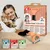 8in1 Perfect Coat DeShedding-Bürste für Katzen. Entfernt lose Haare und Unterwolle, reduziert Haarverlust um bis zu 90%. Verpackung und Bürste sichtbar.