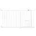 Carlson Extra Wide Pet Gate with Cat Flap - Height 76cm, Width 129 - 150cm