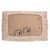 Cat tree spare part: rectangular platform with soft plush edge, wooden board and metal hook for attachment. Four holes for mounting visible.