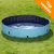 Piscina redonda azul para mascotas sobre césped, con etiqueta naranja en la esquina superior derecha que dice 'Top ventas'.