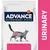 Advance Veterinary Diets packaging with a cat and a target symbol on its abdomen, highlighting urinary health. Large text reads 'URINARY' on a pink background.
