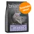 Сухой корм для собак briantos, 1 кг. Видны надписи: Adult, Duck & Potato, Grain-Free Recipe, Semi-Moist Kibble, Made in Germany. Оранжевый круг с текстом: Попробуйте сейчас! Сухой корм для собак briantos, 1 кг. Видны надписи: Adult, Duck & Potato, Grain-Free Recipe, Semi-Moist Kibble, Made in Germany. Оранжевый круг с текстом: Попробуйте сейчас!