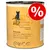 Conservă catz finefood Rind & Kalb (Vaca & Vitela), etichetă cu text promoțional „%”. Fără zahăr adăugat, fără teste pe animale, conținut carne ≥96%. Conservă catz finefood Rind & Kalb (Vaca & Vitela), etichetă cu text promoțional „%”. Fără zahăr adăugat, fără teste pe animale, conținut carne ≥96%.