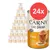 24× Carny Cat Drink ohne Milch mit Huhn, 140 ml. Na obrázku je kočka pijící z misky a text s příchutí kuřete v několika jazycích.