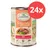 Lukullus Vitality Mobility Support, Rind mit Brokkoli, Papaya und Lachsöl. Getreidefrei, Grünlippmuschel, Single Meat. Packungsgröße: 400g, 24x Dosen.