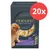 Encore Finest Selection, Made with Natural Ingredients. 20x Portions: Hähnchenbrust mit Gemüse, Thunfischfilet & Ente in Gelee. Verpackung zeigt Hund und Produktabbildungen.