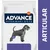 Advance Veterinary Diets Articular affinity, opakowanie z wizerunkiem psa i fioletowym oznaczeniem na tylnej łapie. Widoczny napis ARTICULAR po prawej stronie.