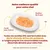 Assiette avec poulet et potiron, bouillon de poulet et riz. Texte : Toutes nos recettes HFC sont formulées avec de la viande et/ou du poisson propres à la consommation humaine.