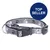 Trixie Halsband in Grau mit Pfotenmuster, Kunststoffverschluss und Metallring. Blauer Kreis mit Text 'Top Seller'.