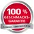 100% Geschmacks-Garantie. Zufrieden – oder Geld zurück. Tekst in het Duits.