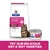 Hill's Prescription Diet Gastrointestinal Biome dry and wet food, digestive and fibre care, veterinarian recommended. Text: Try our delicious dry and wet varieties.