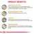 Product benefits: idiopathic cystitis, struvite dissolution, low RSS, urine dilution. Details on urinary S/O Feline effects for each benefit are shown in English text.