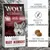 Wolf of Wilderness Adult Ruby Midnight, haute digestibilité, recette 100 % sans céréales, riches en viande fraîche, croquettes visibles, pour toutes races et tailles de chiens adultes.
