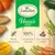 Lukullus Veggie, 100% ingrediente vegetale. Rețetă fără gluten. Gust complet natural. Legume vizibile: cartofi, dovlecel, mazăre, morcovi, broccoli, dovleac, mango.