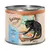 Feringa Adult Katzenfutter, Sorte Lachs mit Spargel, 200g Dose. Text: Homemade taste begins with love.