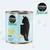 Cosma Pure Love Nature. Chicken Fillet in Broth, 100% natürliche Zutaten. Abgebildet: Dose mit Katzen-Silhouette und Huhn-Symbol. Cosma Pure Love Nature. Chicken Fillet in Broth, 100% natürliche Zutaten. Abgebildet: Dose mit Katzen-Silhouette und Huhn-Symbol.