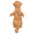 Jouet en peluche marron pour animaux, forme d’animal debout vu de dos, matière textile douce, pattes et queue visibles.