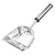 Metal scoop with handle and slots, suitable for sifting or removing cat litter.