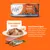 Tuna and sardine in sauce, pack of 4. Ingredients: dolphin-safe tuna loin 32%, sardine 28%, sunflower oil 1.6%, tapioca starch, minerals, cranberry, chicory, yucca extracts.