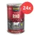 Belcando Dog Food Baseline Rind, Made in Germany, 70% Fleisch & Innereien, reich an Rind, Distelöl, Super Premium Qualität, 400g, Packung mit 24 Dosen.