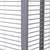 Detail van metalen traliewerk met horizontale spijlen, hoekverbinding zichtbaar. Materiaal: metaal. Geen merknaam of tekst aanwezig.