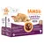 IAMS Land & Sea Collection in Gravy, 12x85g, pour chats dès 1 an. 3x poulet/dinde, 3x thon/pois, 3x agneau/poivron rouge, 3x saumon/cabillaud vapeur. Sans sucre ajouté ni colorant artificiel.