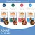 Sea Collection in Gravy: 3x Tuna & Green Peas, 3x Mackerel & Trout, 3x Salmon & Cod, 3x Ocean Fish & Green Beans. For adult 1+ years. 99% animal protein, 0% added sugar.
