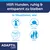 Texte en allemand : « Hilft Hunden, ruhig & entspannt zu bleiben ». Situations : Alleinsein, Unsicherheit, Laute Geräusche, Besucher. Marque visible : ADAPTIL Calm.