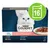 Purina Gourmet Perle, 8×85g kapsičky pro kočky, příchutě: hovězí, kuřecí, králičí, losos. Na obalu bílá kočka a talíř s masem. Zelený symbol s číslem 16.