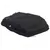 Folded black protective cover with elastic edges, shown lying flat to display material and size.
