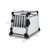 Transport box made of metal and plastic, dimensions: height 65 cm, width 63 cm, depth 90 cm. Roof width 57 cm. Item number: 39342.