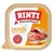 Rinti Kennerfleisch mit Huhn, getreidefrei. Original seit 1983. Abgebildet: Fleischstücke und Zutaten.