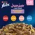 Purina Felix Junior Le Ghiottonerie, 2-12 mesi. Piccoli, teneri bocconcini in gelatina delicata: Manzo, Pollo, Salmone, Sardina in gelatina.