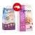 Cambio de envase: arena aglomerante para gatos Tigerino Nuggies Baby powder, 14 L. Texto visible: Natural Clay Clumping Litter, eco-friendly, fast clumping, odour control, absorption.