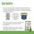 Texte : Durabilité. Entreprise B Certifiée, Accredited Business Pet Sustainability, Top Performer 2024–2025. Sac de litière Nature’s Calling visible en bas à droite.