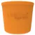 LickiMat Yoggie Pot Snack Dog Toy – Orange - 9.5 x 9 cm (Diameter x H)
