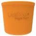 LickiMat Yoggie Pot Snack Dog Toy – Orange - 9.5 x 9 cm (Diameter x H)