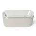 Cat Mate piccola Fontanella in ceramica, grigio chiaro - 800 ml