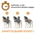 Anleitung zur Anwendung einer Hundeweste: 15 Minuten vor stressreichen Situationen anlegen. Schritt 1: Weste umlegen, Schritt 2: befestigen, Schritt 3: sichern. Unmittelbarer Effekt.