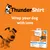 ThunderShirt. Produktverpackung und animierter Hund. Text: Wrap your dog with love. Lösung für stressige Situationen bei Hunden.