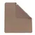 Brown, quilted blanket with a soft, dotted underside. Visible label with logo at the top right.