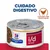 Lata de Hill's Prescription Diet i/d Stress, cuidado digestivo. Texto visible: 'CHICKEN AND VEGETABLES'. Imagen de pollo y verduras en la etiqueta. Lata de Hill's Prescription Diet i/d Stress, cuidado digestivo. Texto visible: 'CHICKEN AND VEGETABLES'. Imagen de pollo y verduras en la etiqueta.
