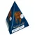 Sanabelle Dental Snack in pyramid-shaped packaging with a tooth symbol and a window showing the snacks. Sanabelle Dental Snack in pyramid-shaped packaging with a tooth symbol and a window showing the snacks.