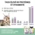 Comparatif protéines, graisses, glucides et humidité : véritable proie vs Schesir thon et filets de poulet avec jambon en gelée. Protéines 13 %, humidité 84 %. Paquets Schesir visibles.