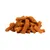Ein Stapel brauner, röhrenförmiger Hundesnacks aus getrocknetem Material.