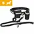 Hands-free black waist belt with attached lead, pouch, and bottle holder. Yellow box in corner shows letter S and silhouette of a dog, indicating small size. Hands-free black waist belt with attached lead, pouch, and bottle holder. Yellow box in corner shows letter S and silhouette of a dog, indicating small size.