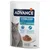 Advance Sterilized Adult 1–10 years with Codfish, пауч храна за котки, 85 г. Видими надписи: Weight control, Maintain muscle mass, Great taste. Снимка на сива котка и купичка с храна.