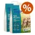 Tigerino Tofu Pellets, 100% biodegradowalne żwirki o mlecznym zapachu, szybkie tworzenie grudek, spłukiwane w toalecie, nieprzywierające, bardzo mało pyłu. Symbol oferty procent.