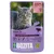 Bozita Senior 8+ med nötkött, 100 % animaliskt protein, bitar i sås, spannmålsfri, hårbollskontroll, för steriliserade katter, svenska naturliga ingredienser, 85 g.