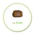 A single piece of dry food approximately 8 mm in size.